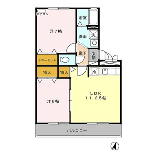 キャロルステージISHII【1階】の間取り