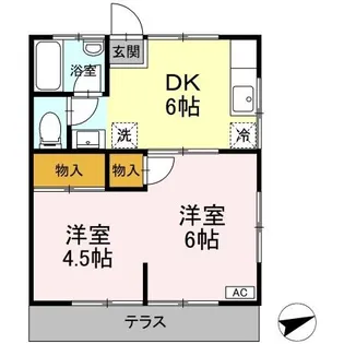 昭友荘【1階】の間取り