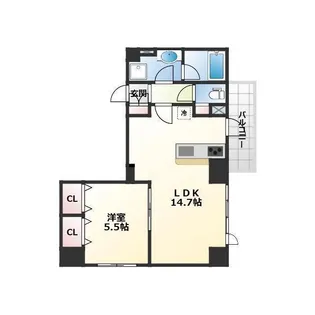 プライムアーバン津田沼【8階】の間取り