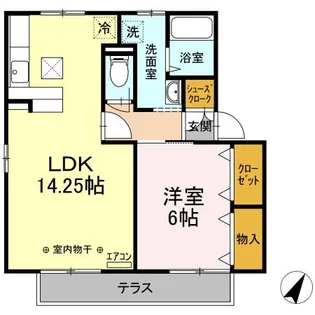 ベルデュール【1階】の間取り