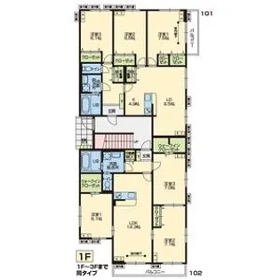 メゾン・ド・サムディ【1階】の間取り