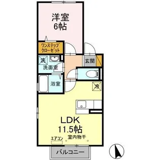 セレーノ西船【2階】の間取り