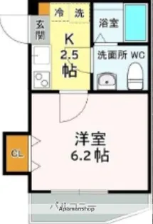カーサモア船橋【102号室】の間取り