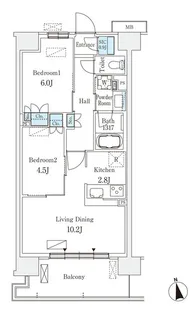 スカイグランデ津田沼【3階】の間取り