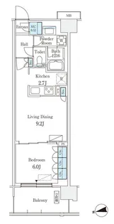 スカイグランデ津田沼【4階】の間取り