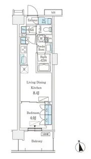 スカイグランデ津田沼【5階】の間取り