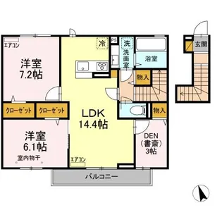 KIRSCHE(キルシェ)【2階】の間取り