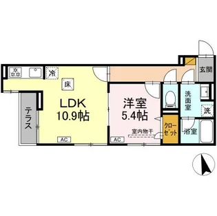 DーZEST【1階】の間取り