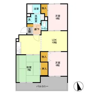 ロイヤルコート【3階】の間取り