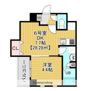 ステイビルⅡ【7階】の間取り