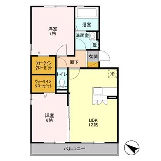 ヴェルドミール 1【3階】の間取り