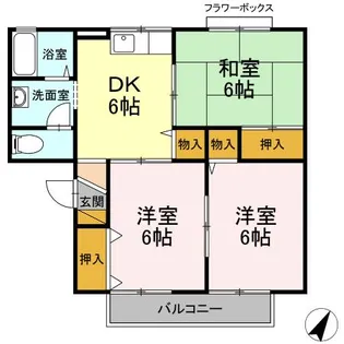 ソワール【2階】の間取り