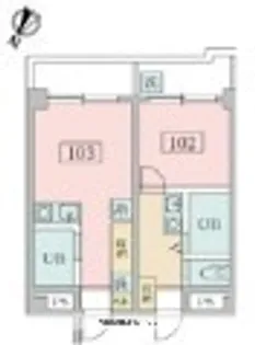 ステイエム津田沼南【1階】の間取り