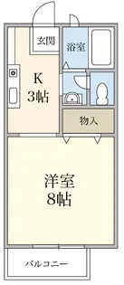 パナハイツ三山B棟【1階】の間取り