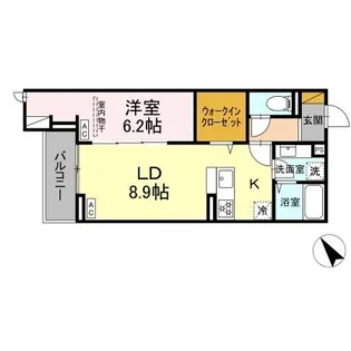 CRADLE(クレイドル)【2階】の間取り