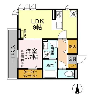 エクセル海神II【2階】の間取り