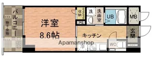 フロントンサウスビル【7階】の間取り