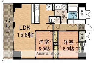 FRONTON SOUTH BUILDING【8階】の間取り