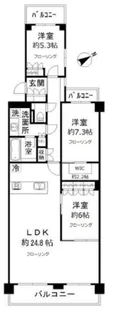 テラス本八幡【2階】の間取り