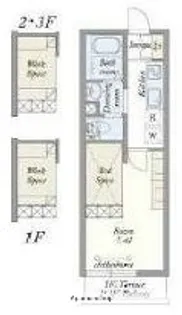 ラフィーネ奏の杜【304号室】の間取り