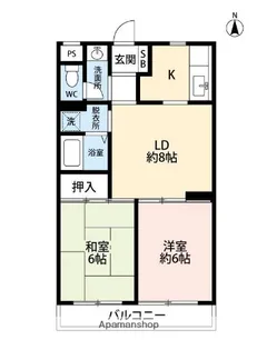 薬円台ガーデンタウン【1階】の間取り