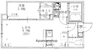 KEIAI RESIDENCE 北習志野【2階】の間取り