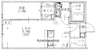 KEIAI RESIDENCE 北習志野【2階】の間取り