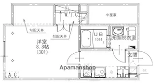 KEIAI RESIDENCE 北習志野【301号室】の間取り