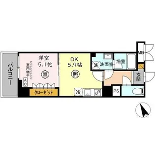 GRAND VILLAGE【5階】の間取り