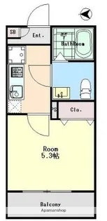 REI LUMINA FUNABASHI【2階】の間取り