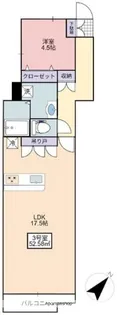 フローリッシュ大久保Ⅱ【2階】の間取り