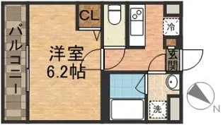 リブリ・KOTO【1階】の間取り