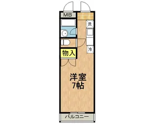 ヴィラ・パンテオン【102号室】の間取り