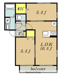 カーサ アリエッタ【3階】の間取り