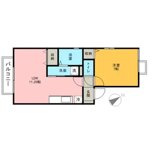 リヴェール津田沼【1階】の間取り