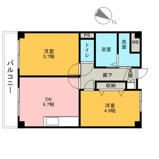 アプローズ【3階】の間取り