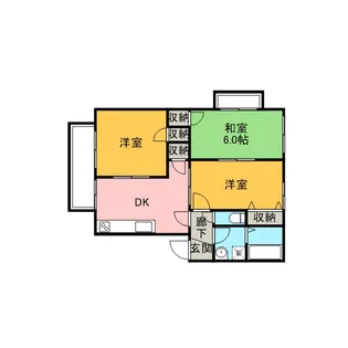 シャルマン上山【2階】の間取り