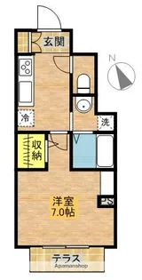 ペルルラヴィ【1階】の間取り