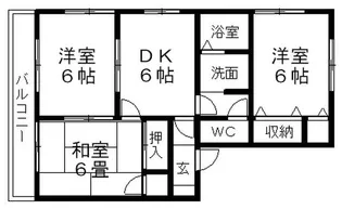 サイプレス北習志野【1階】の間取り