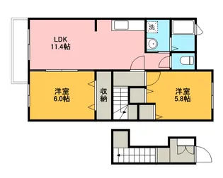 フルハウス Q【2階】の間取り