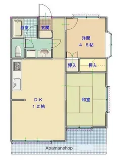 千葉県八千代市萱田【アパート】の間取り