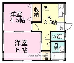 モンブラン【2階】の間取り