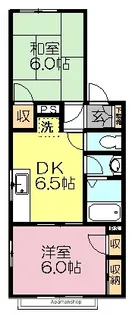 千葉県八千代市八千代台西4丁目【アパート】の間取り