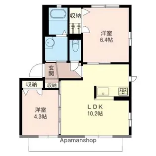 ボナールワコー【2階】の間取り