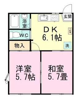 フォーブル西習志野【1階】の間取り