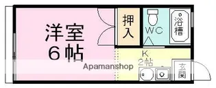 サンライズコートB【1階】の間取り