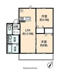 サンモール【1階】の間取り
