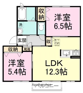 グレース船橋C【2階】の間取り
