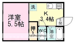 カレッジメント習志野A【2階】の間取り