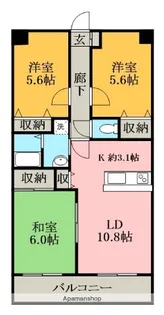 千葉県八千代市村上南4丁目【マンション】の間取り